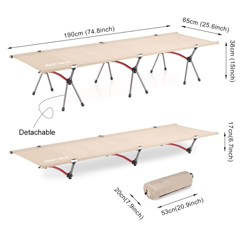WESTTUNE Ultra-Lightweight Camping Cot