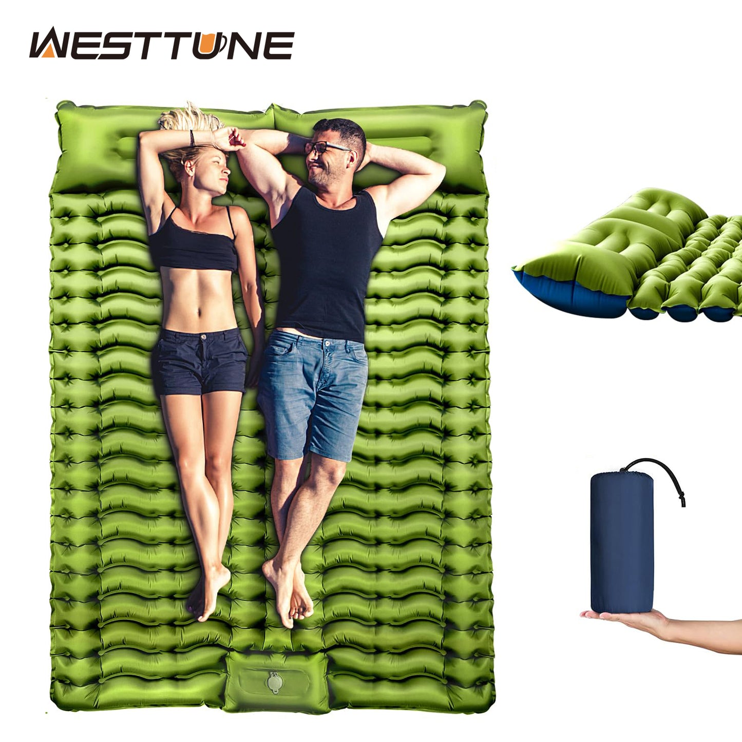 Extra-Thick Self-Inflating Double Sleeping Pad