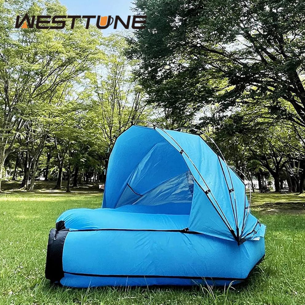 WESTTUNE 2 Person Inflatable Sofa with Canopy Amphibious