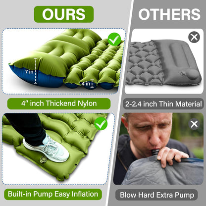 Extra-Thick Self-Inflating Double Sleeping Pad