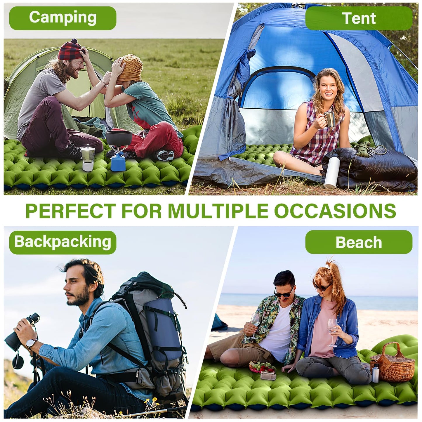 Extra-Thick Self-Inflating Double Sleeping Pad