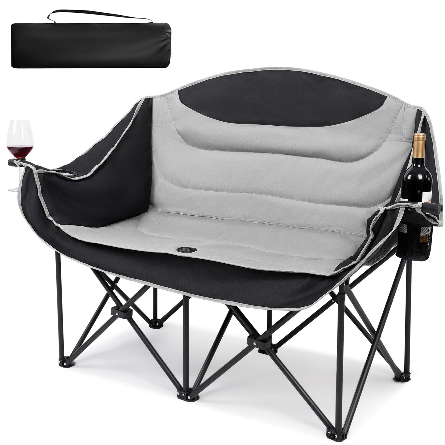 Heavy-Duty Double Camping Loveseat Chair