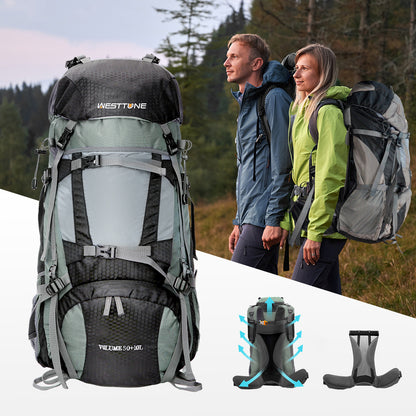 WESTTUNE 60L Explorer Internal Frame Backpack