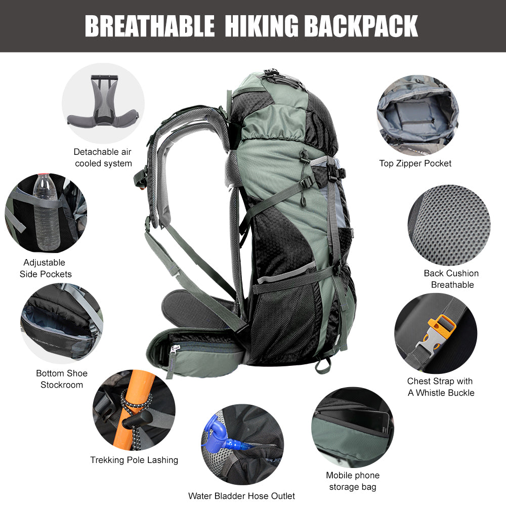 WESTTUNE 60L Explorer Internal Frame Backpack
