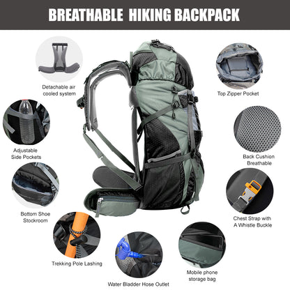 WESTTUNE 60L Explorer Internal Frame Backpack