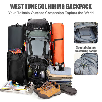 WESTTUNE 60L Explorer Internal Frame Backpack