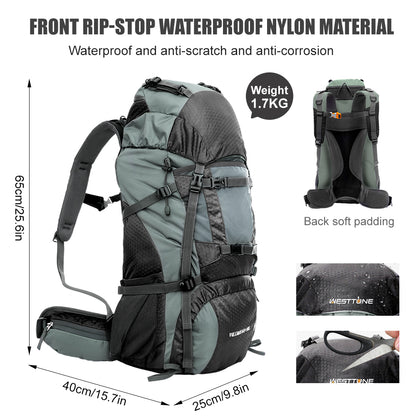 WESTTUNE 60L Explorer Internal Frame Backpack